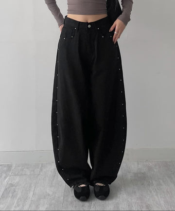 316 Rivet Balloon Wide Pants